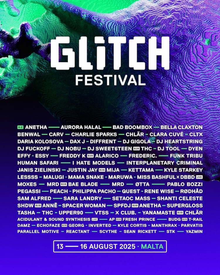 Glitch Festival 2025 Lineup