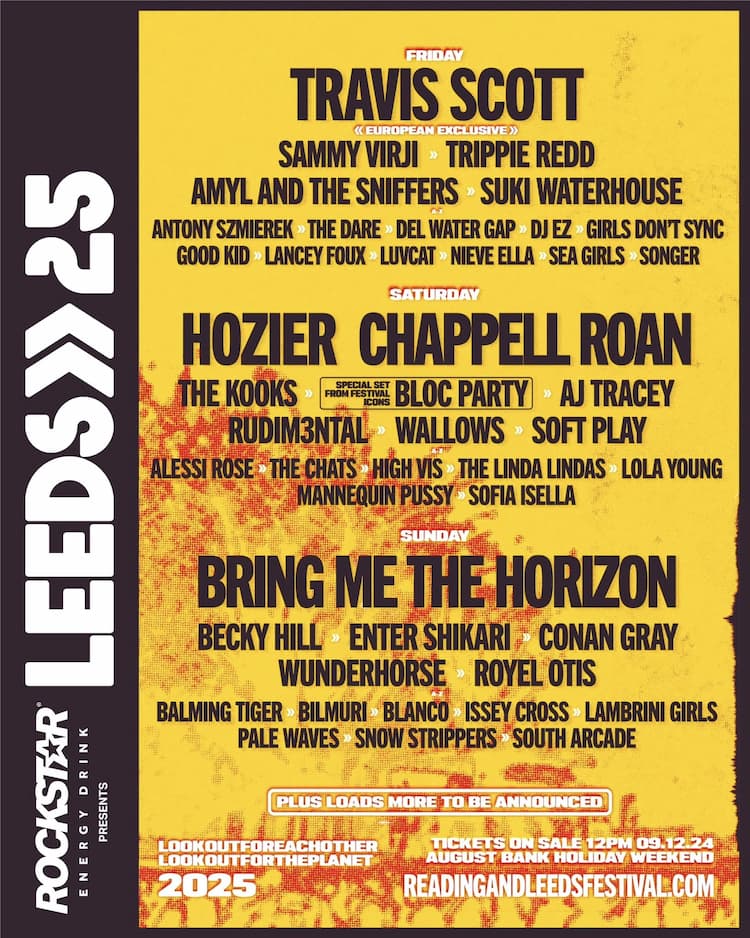 Leeds Festival 2025 Lineup