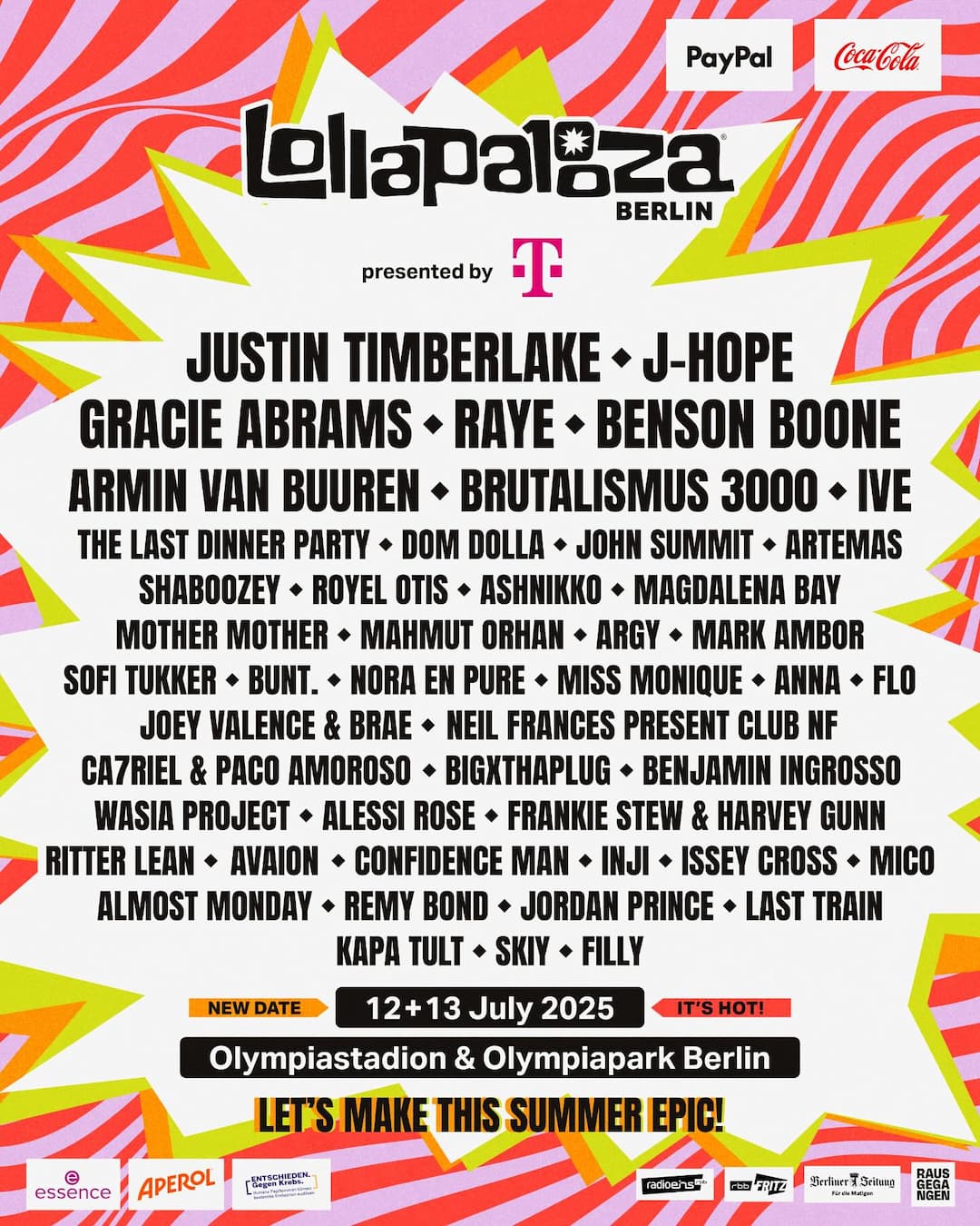 Lollapalooza Berlin 2025 Lineup