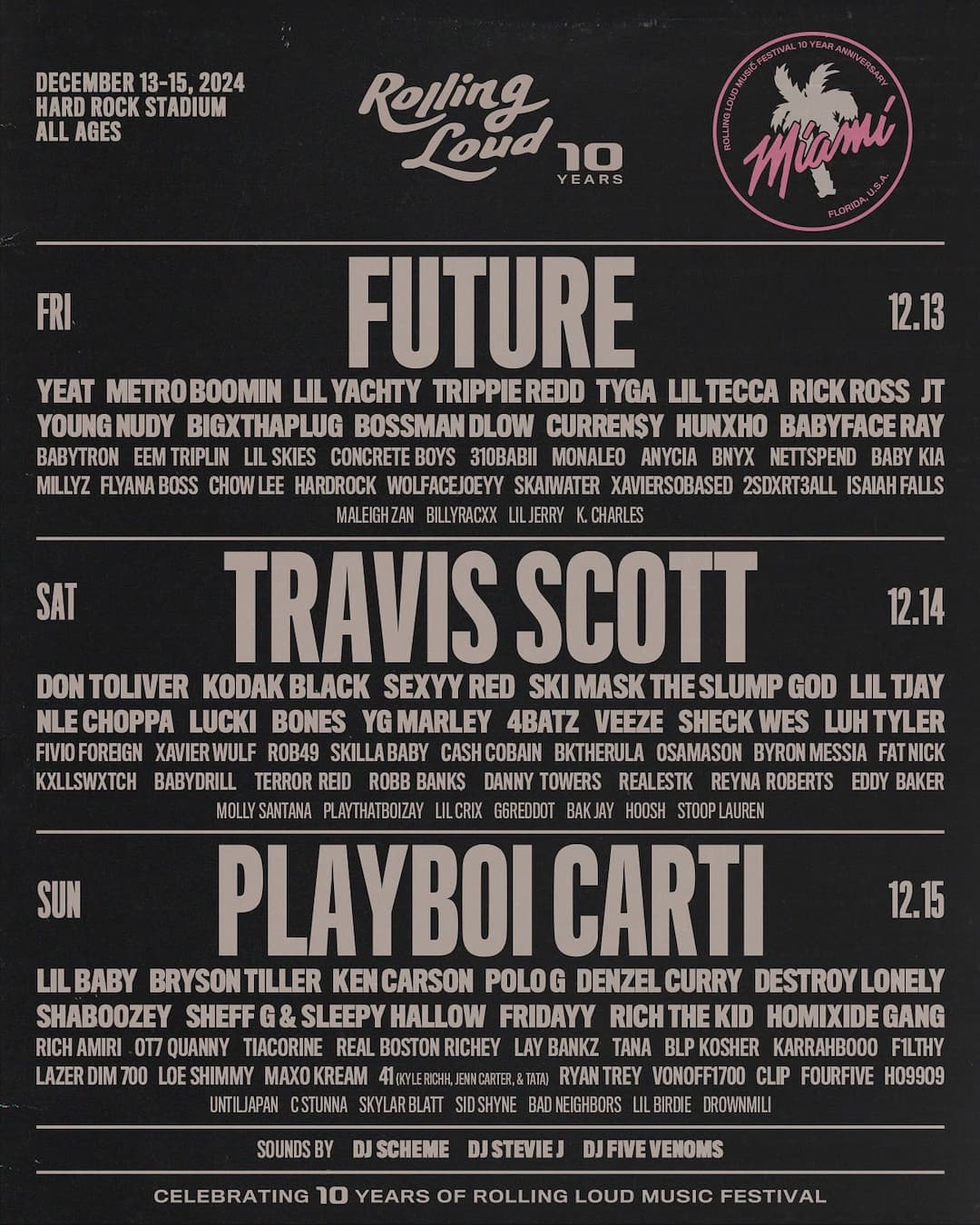 Rolling Loud Miami 2024 Lineup