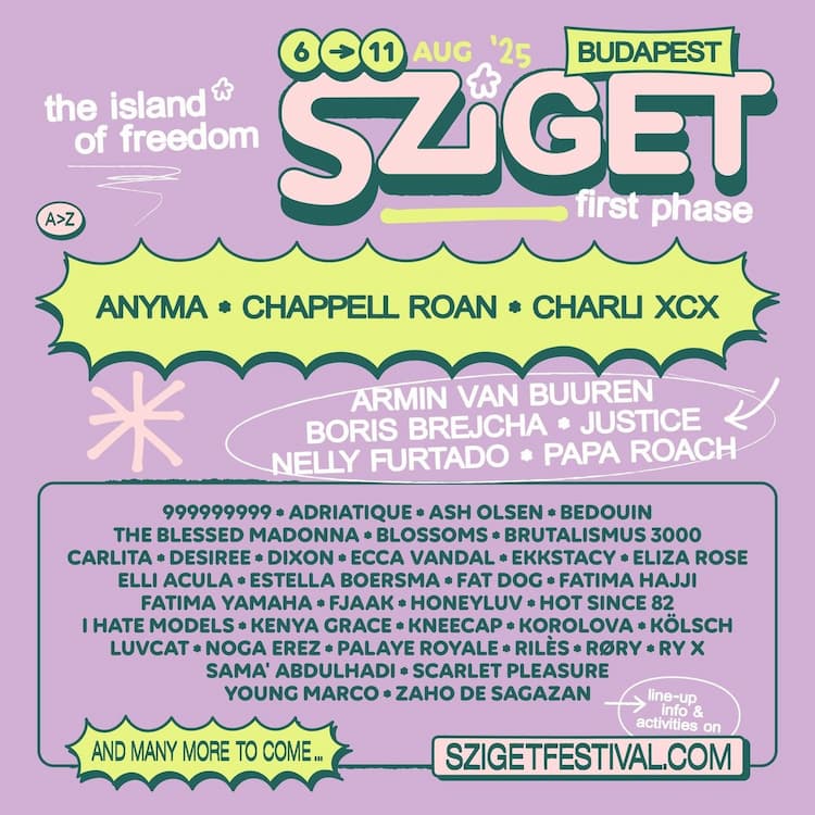 Sziget 2025 Lineup