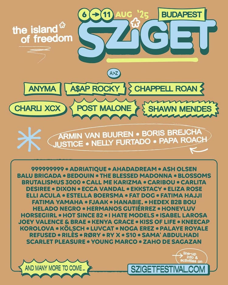 Sziget 2025 Lineup