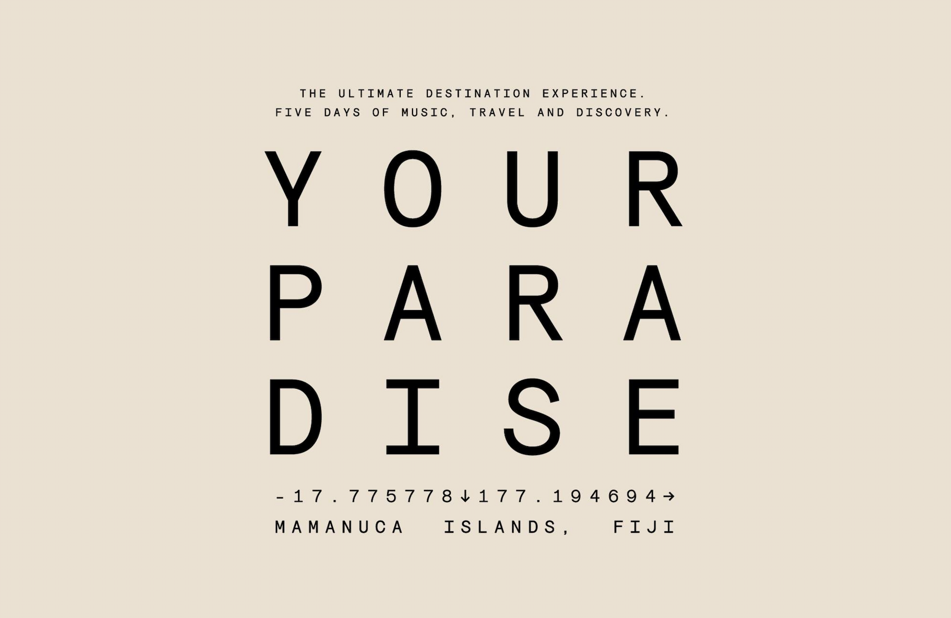 Your Paradise Announce 2023 Lineup Banner